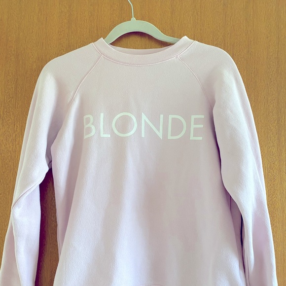 Brunette The Label Tops - Brunette the Label “BLONDE” Sweatshirt